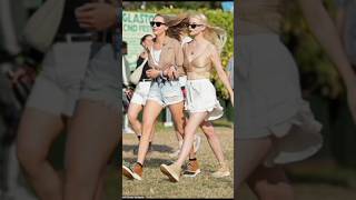 Anya TaylorJoy and Cara Delevingne Steal the Show at Glastonbury Festival [upl. by Gronseth]