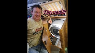 Tinywash im Wohnmobil innen verbaut WaschmaschineTrockner im Camper😁😁😁 [upl. by Santini]