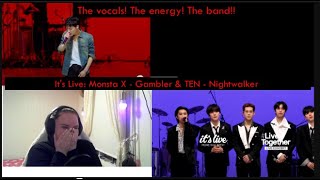 Its Live Monsta X  Gambler amp TEN  Nightwalker Reaction  The Energy here was insane [upl. by Dreddy]