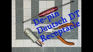 Depin a Deutsch DT 4 Pin Receptacle [upl. by Jelle]