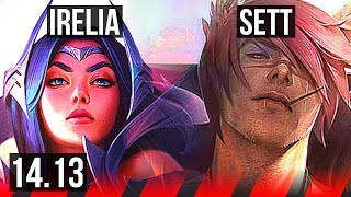 IRELIA vs SETT TOP  6 solo kills Dominating  VN Diamond  1413 [upl. by Lanti]