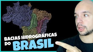 Bacias hidrográficas do Brasil  Hidrografia do Brasil  Aula completa  Ricardo Marcílio [upl. by Suitangi]