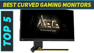 Top 5 Curved Gaming Monitors in 2024 [upl. by Adnamahs472]