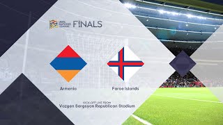 ⚽ Armenia vs Faroe Islands ⚽  UEFA National league 11142024  PES 2024 [upl. by Alleirbag596]