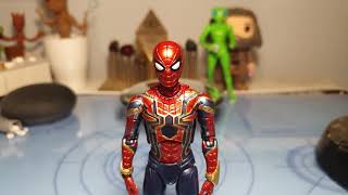 Mafex Iron Spider Stop Motion Review [upl. by Cary]