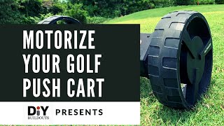 Motorize Your Golf Push Cart  DIY Buildouts  Alphard Wheel Booster V2 [upl. by Dillie]