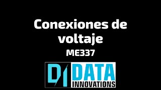 Conexiones de voltaje ME337 Data Innovations [upl. by Warford]