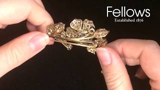 A Diamond En Tremblant Floral Brooch [upl. by Pardew164]