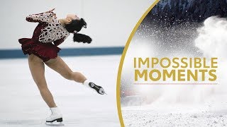 Midori Ito Conquers The Triple Axel  Impossible Moments [upl. by Ntsud]