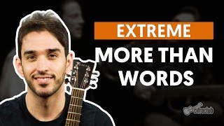 MORE THAN WORDS  Extreme aula simplificada  Como tocar no violão [upl. by Baudoin675]