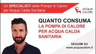 Quanto consuma la Pompa di Calore per Acqua Calda Sanitaria Video 2 di 4 [upl. by Tabbatha471]