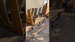 DIY Firewood Rack from My Garage Back diy lifehacks [upl. by Nirrac]