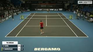 Cem Ilkel TUR vs Fabian Marozsan HUN Bergamo challenger SemiFinal [upl. by Siraf]