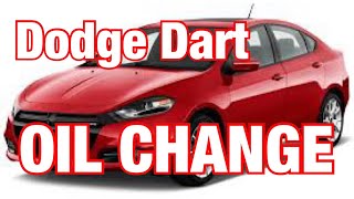 2013 Dodge Dart Oil Change  14L MultiAir Turbo Fiat Abarth [upl. by Elicul802]