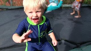 Michael FLIPS on the Trampoline [upl. by Tneciv]