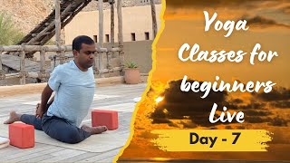 Live Yoga Practice  7  Embracing a new journey toward health and wellbeing [upl. by Arabele893]