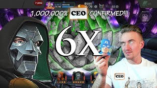 6x Featured 5 Star Crystal Opening for Doctor Doom  Marvel Contest of Champions [upl. by Skcirdnek]