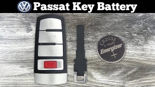 2006  2013 Volkswagen Passat Key Fob Battery Replacement  How To Change Replace Remote Batteries [upl. by Annaet]