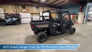 2025 Polaris Ranger Crew Sp 570 Premium Camo PX1267 [upl. by Iams]