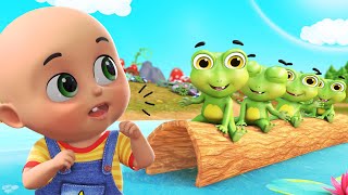 Five Little Speckled Frogs  More Nursery Rhymes amp Kids Songs  Jugnu Kids [upl. by Kirt]