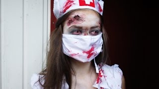 Halloween makeup tutorial Zombie nurse [upl. by Anat]