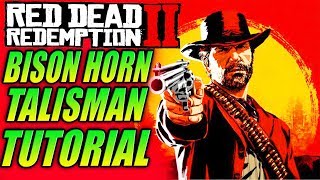 RDR2 BISON HORN TALISMAN TUTORIAL  Abalone Shell Fragment Silver Earring Legendary Bison Horn [upl. by Vaientina581]