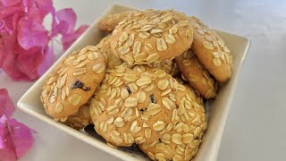 Crunchy and Healthy Oat Cranberry Biscuits [upl. by Aleakcim]