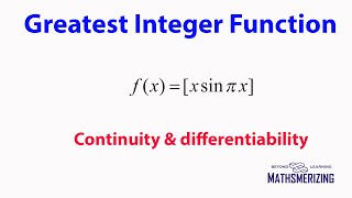 Greatest Integer Function Practice Question 11 Continuity amp differentiability of fxxsinpix [upl. by Desiree]