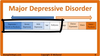 Mood Disorders Major Depressive Disorder amp Bipolar Type 1 Cyclothymia Hypomania MDD [upl. by Amick]