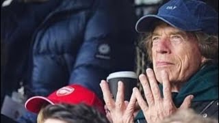 Mick Jagger at a Soccer Game at Fulham Arena on 31223 [upl. by Asiar]