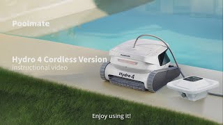 Look how easy it is to clean my pool with Hydro 4 beabrina  Poolmate Robot Pool Cleaner [upl. by Pacifica]