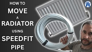 How to MOVE a RADIATOR using PUSHFIT pipe JG Speedfit plumbing DIY remove and fit a radiator [upl. by Amsed127]