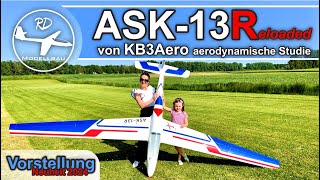 ASK 13 Reloaded KB3Aero  BRAND NEW  Composite RC Glider Airplane l 4m 12kg  RC Segelflugmodell [upl. by Fraser]