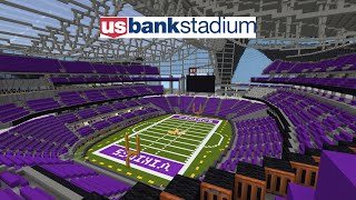 Us Bank Stadium  Minecraft Recreation [upl. by Derriey289]