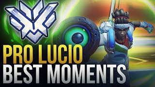 BEST PRO LUCIO MOMENTS  Overwatch Montage [upl. by Trudey]