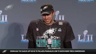 Nick Foles Super Bowl MVP Press Conference [upl. by Ellery]