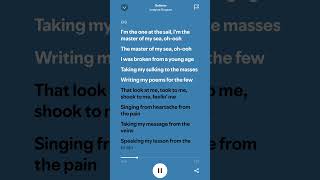 Believer song lyrics 😮‍💨  song lyrics believer  music newsong english englishsongs [upl. by Sevik]