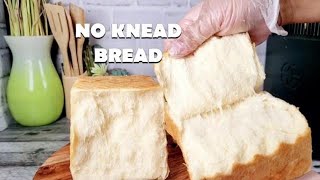 NoKnead Bread  Condensed Milk Bread Homemade [upl. by Noyr410]