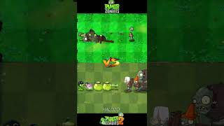 Pvz vs pvz 2  Squashes Mega Gatling Pea Cattail Plant Team Vs Gargantuar zombie Team shorts [upl. by Shaeffer831]