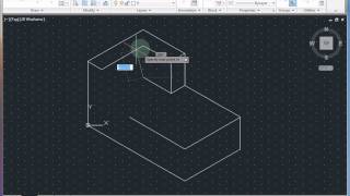 AutoCAD Classwork  Isometric Drawing 1 [upl. by Vevay]