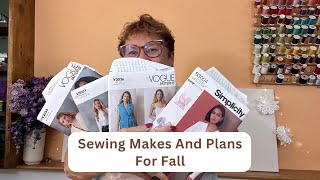 Sewing Makes And Plans For Fall  Current Patterns And Planned Sew Alongs [upl. by Maram]