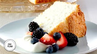 Professional Baker Teaches You How To Make ANGEL FOOD CAKE [upl. by Ainav643]