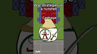 Carthage vs Rome Tactics countryballs history rome [upl. by Ahsirpac953]