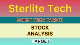 STERLITE TECHNOLOGIES SHARE ANALYSIS STOCK 🔰 STERLITE TECHNOLOGIES SHARE NEWS TARGET 04072024 [upl. by Chuck]