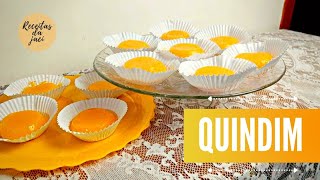 QUINDIM DELICIOSO E MUITO FÁCIL E RÁPIDO DE FAZER 😋 [upl. by Euqnomod751]