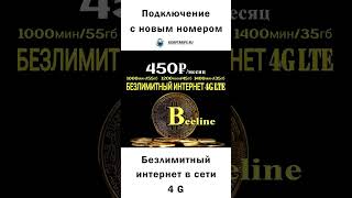 Безлимитный интернет Билайн 450 в сети 4 G [upl. by Ecnaled]