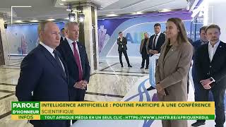 INTELLIGENCE ARTIFICIELLE  POUTINE PARTICIPE À UNE CONFÉRENCE SCIENTIFIQUE [upl. by Asiel]