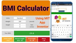 MIT APP INVENTOR VIDEO 2 BMI Calculator [upl. by Kato]