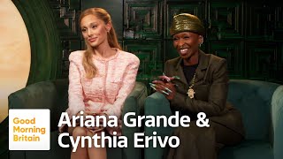 Exclusive Ariana Grande Cynthia Erivo Jeff Goldblum amp Jonathan Bailey on Wicked [upl. by Adlecirg]