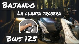 como cambiar una llanta a una moto bws 125 [upl. by Naitsihc]